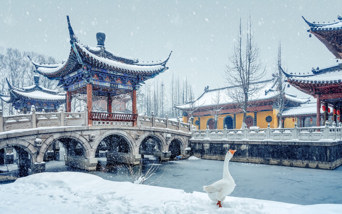 古典诗意雪景图片壁纸25