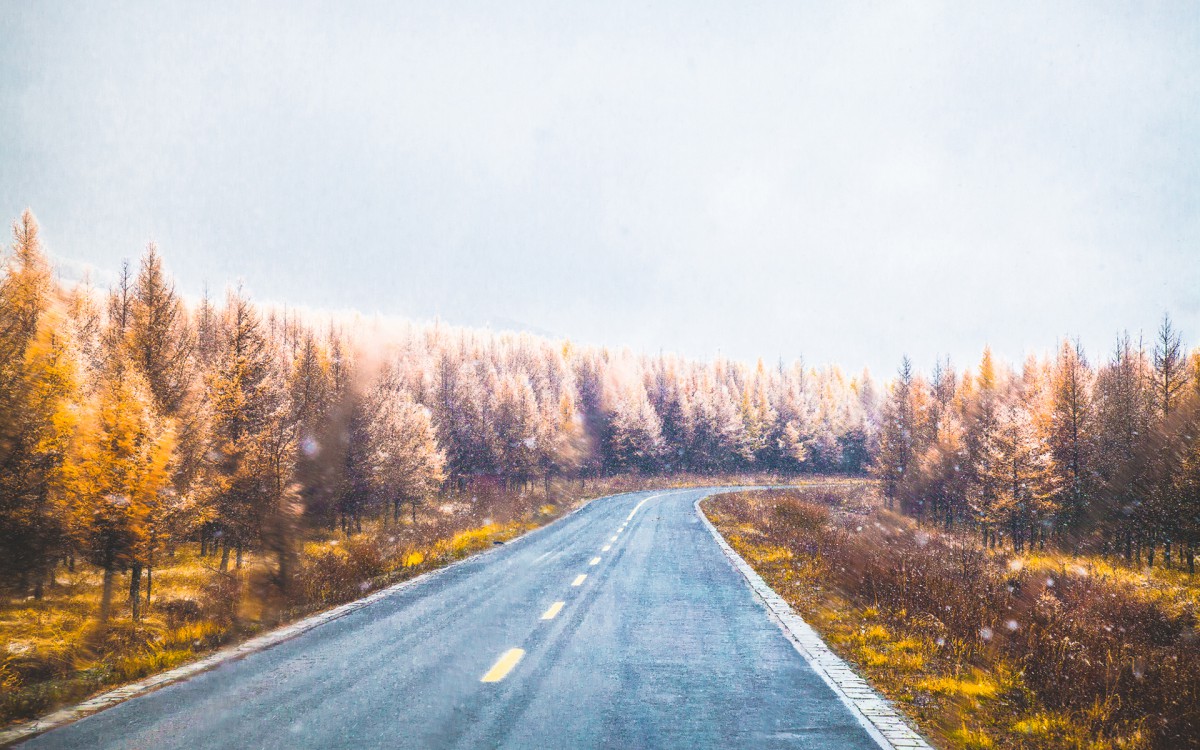 秋天的公路图片壁纸48