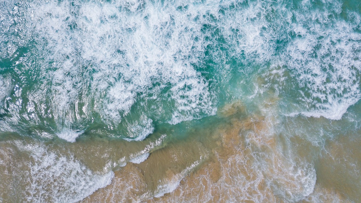 高清航拍海浪图片(1/12)