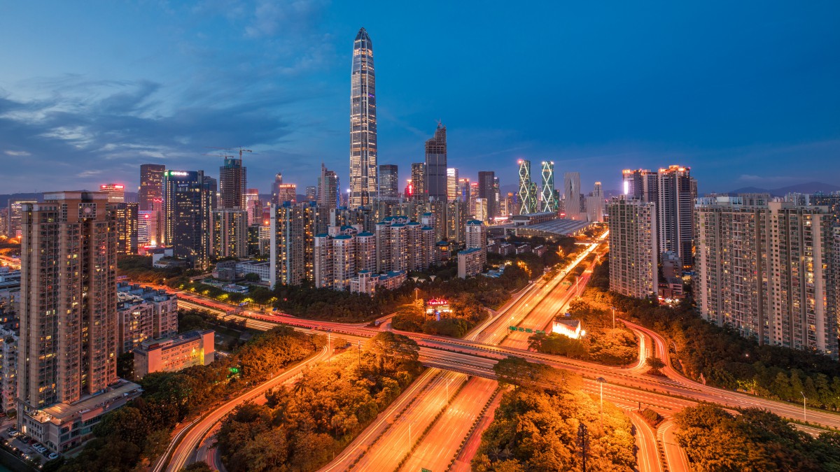 深圳夜景图片,分享一组城市夜景图片给大家,图中的桌面壁纸壁纸