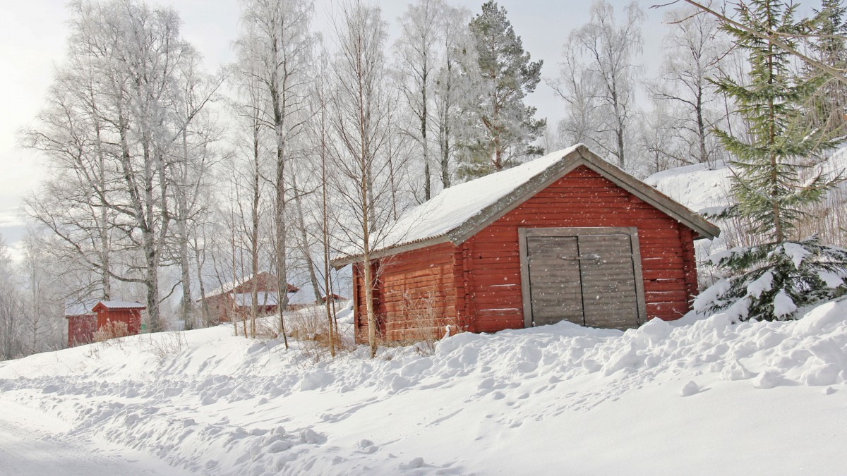 冬季唯美雪中小屋图片512