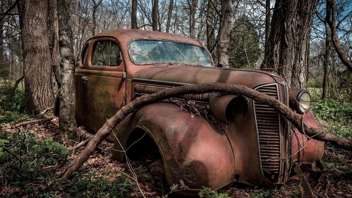 废弃报废的汽车壁纸811