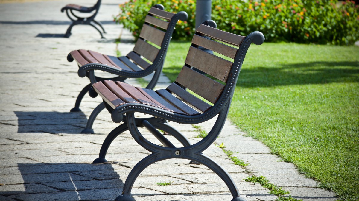 公园露天长椅图片913