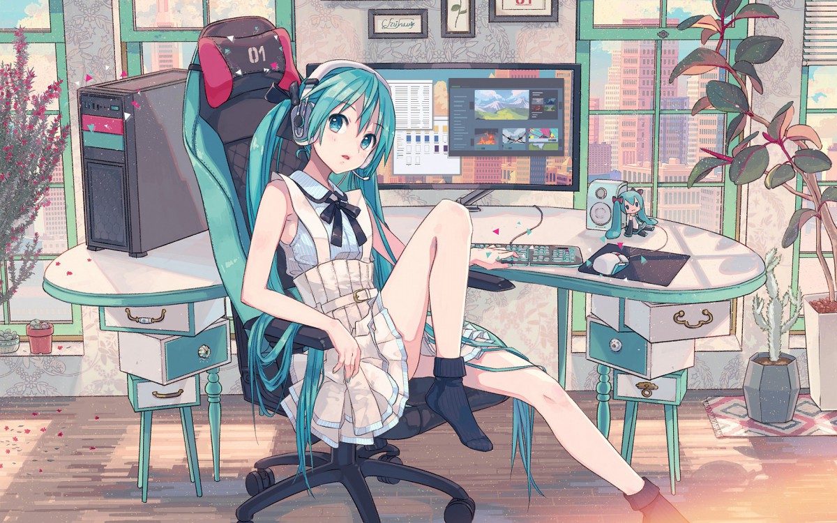 初音未来萌系桌面壁纸1011