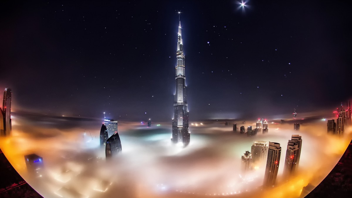 世界第一高楼哈利法塔图片-建筑壁纸-高清建筑图片-第8图-娟娟壁纸