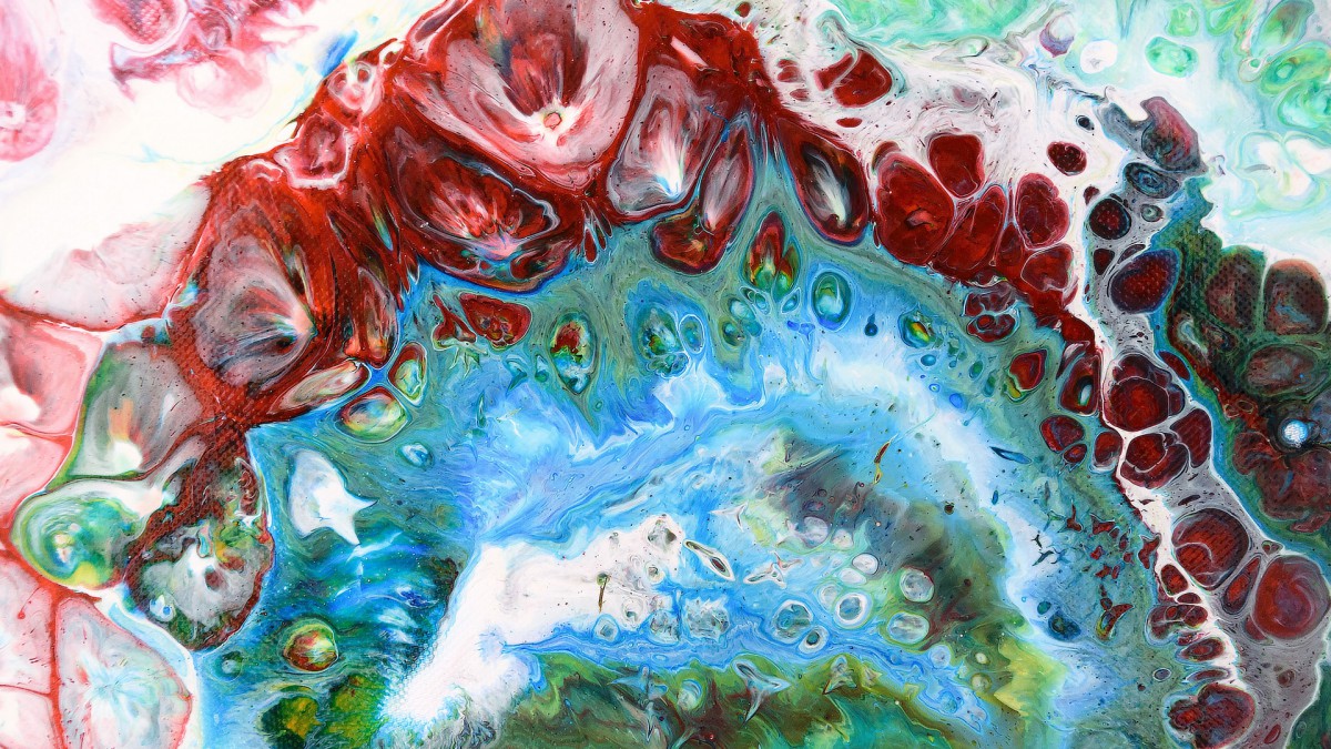 色彩鲜艳的抽象画图片 炫彩壁纸 高清炫彩图片 娟娟壁纸