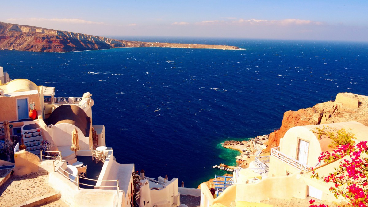 高清圣托里尼岛图片-建筑壁纸-高清建筑图片-第4图-娟娟壁纸