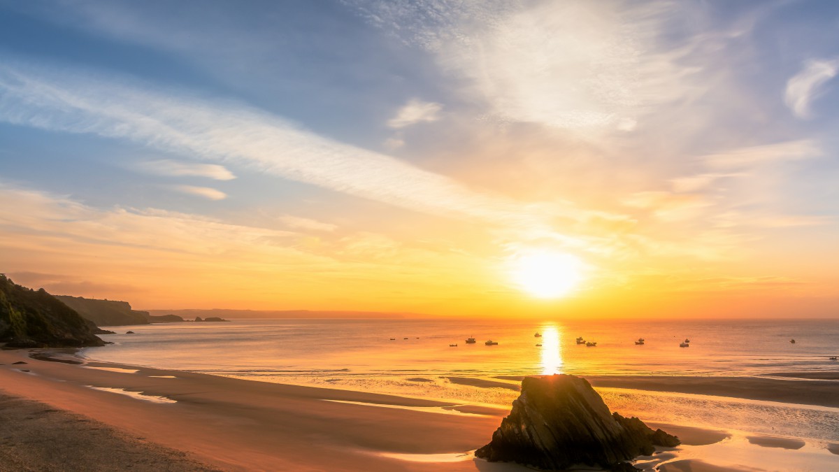 海上日出壁纸高清唯美图片