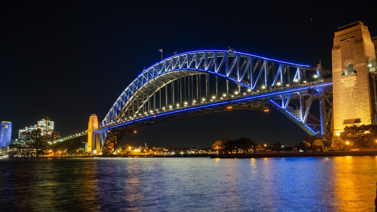 悉尼港湾大桥夜景图片(14/14)