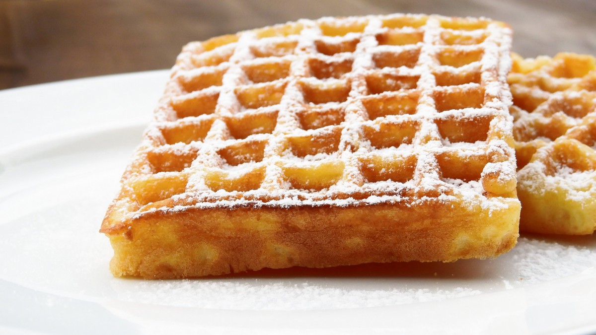 香甜好吃的华夫饼图片-美食壁纸-高清美食图片-第4图-娟娟壁纸