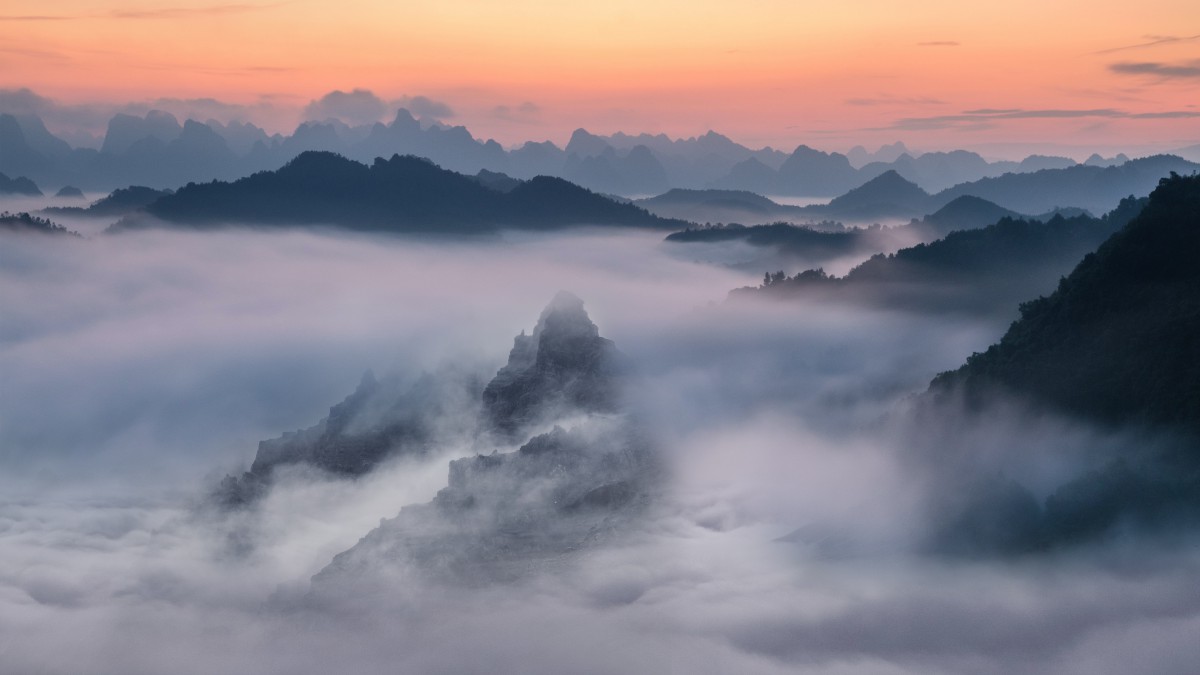 仙境般的雲霧風景圖片112