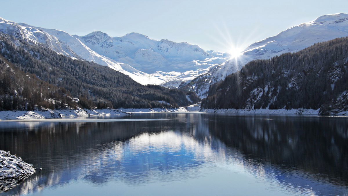 瑞士雪景图片风景