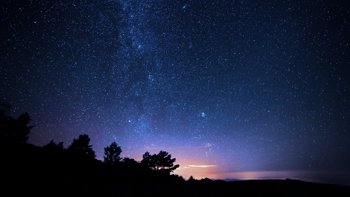 满天星星图片夜景真实图片