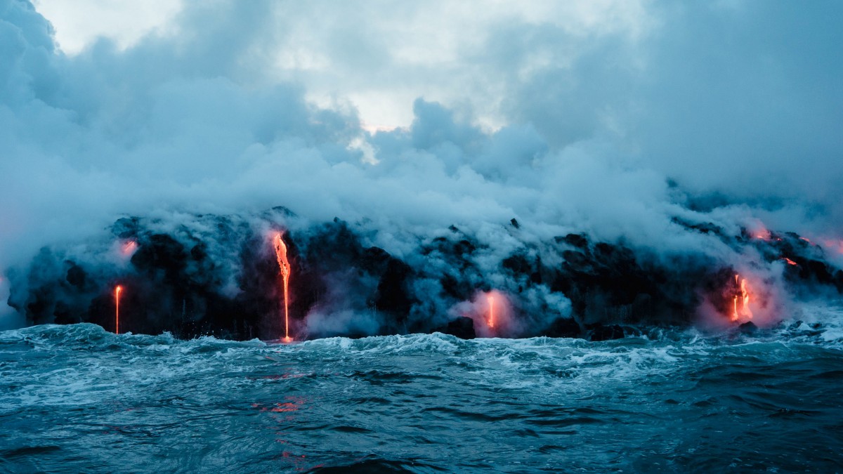 超级火山喷发图片38