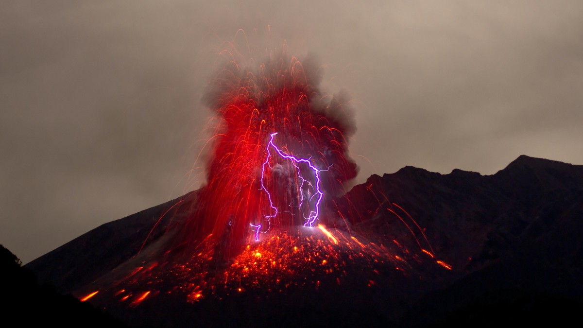 超级火山喷发图片78