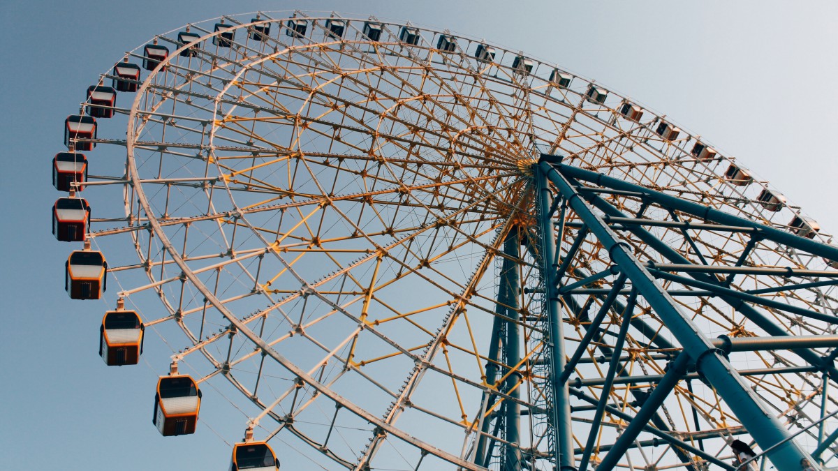 摩天轮风景图片-建筑壁纸-高清建筑图片-娟娟壁纸