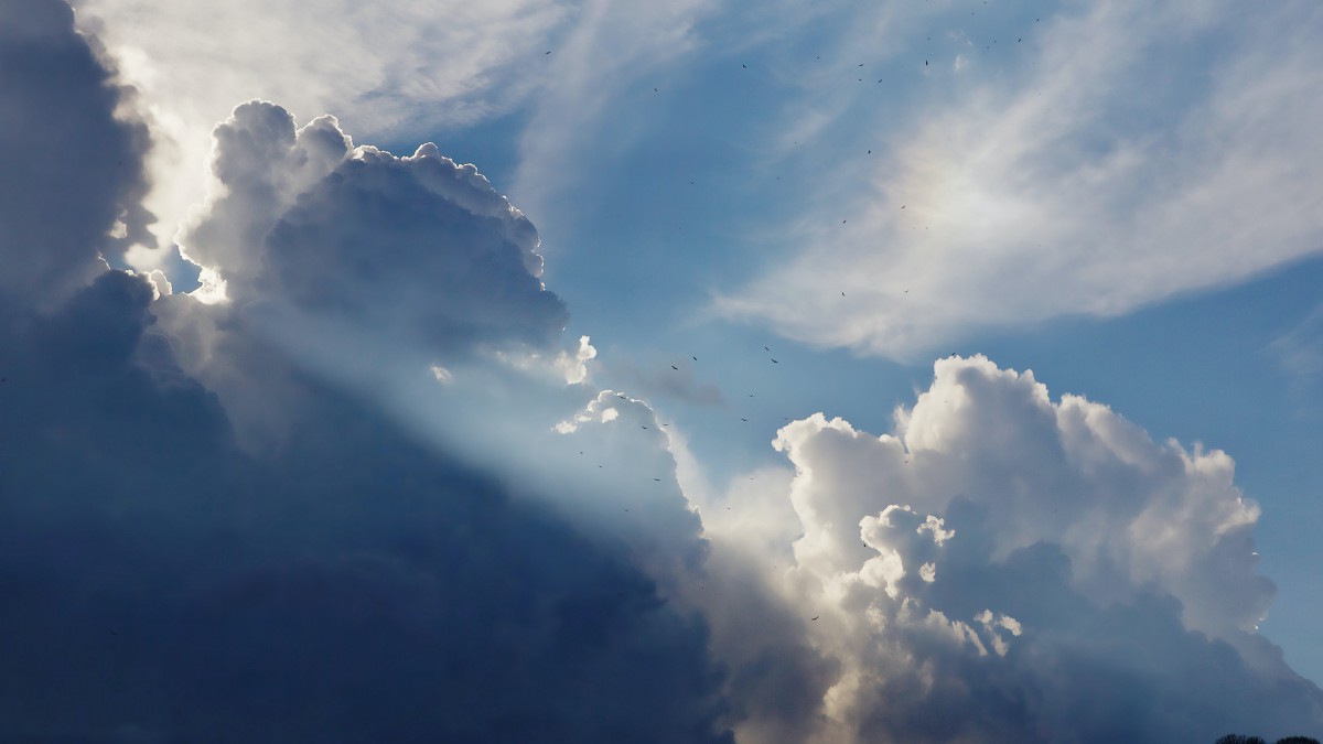 透過雲層的陽光景色圖片49