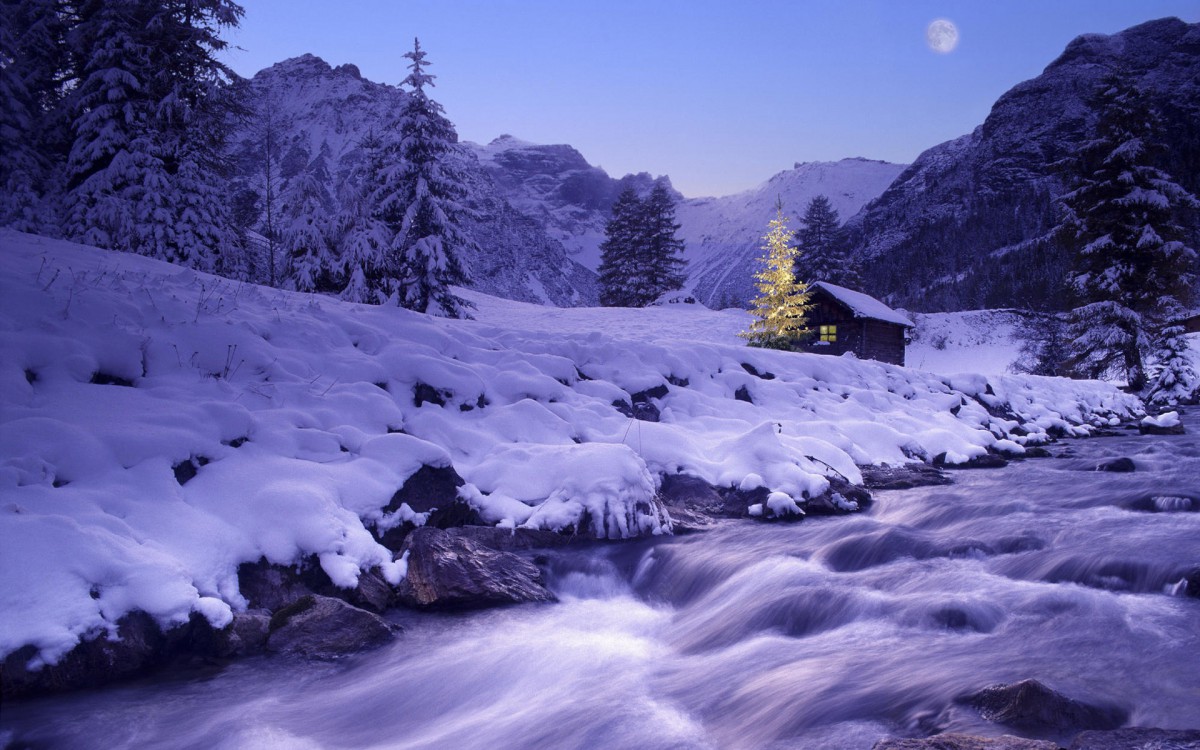 寬屏雪景 第二輯-風景壁紙-高清風景圖片-第12圖-娟娟壁紙