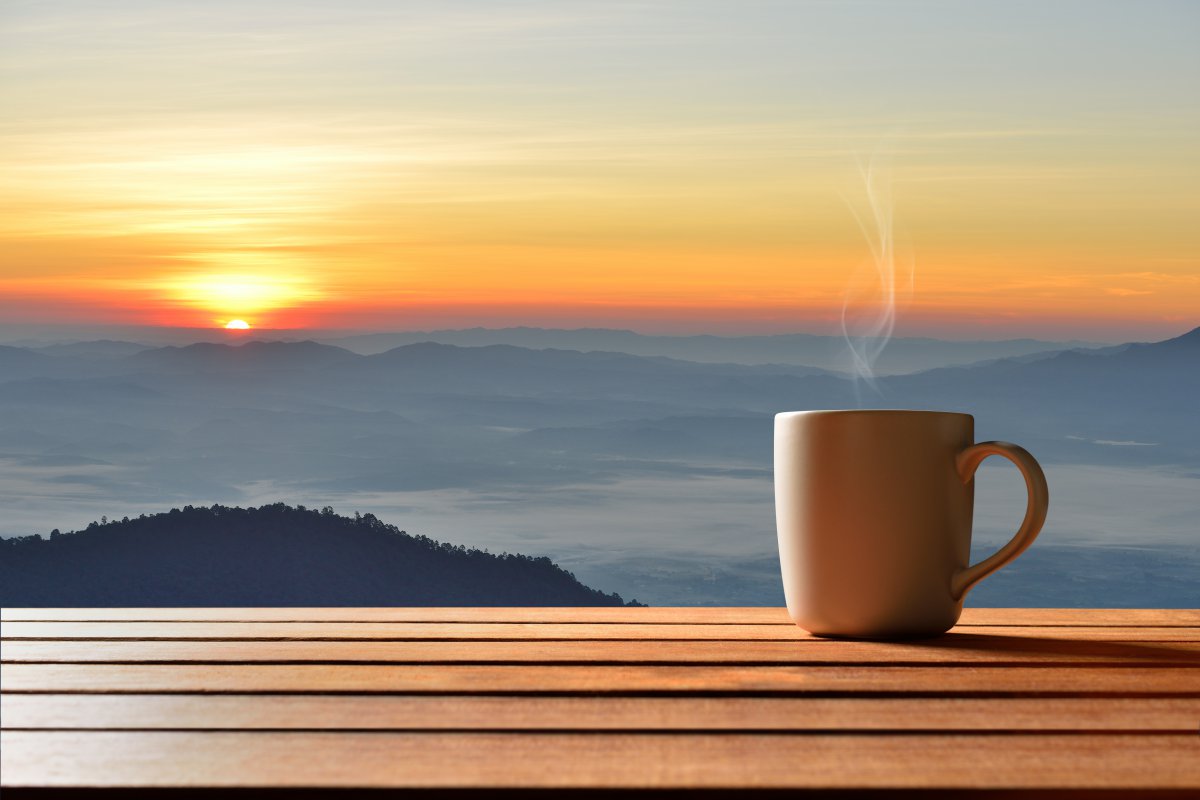 咖啡杯黎明早晨早安7k背景图片图片