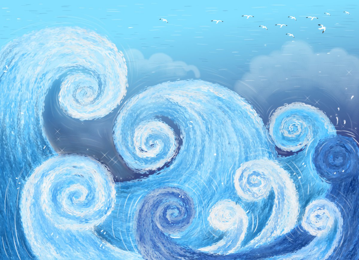 海浪灵感创意4k背景图片图片