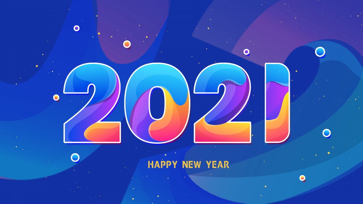新年快乐2021年新年高品质桌面图片