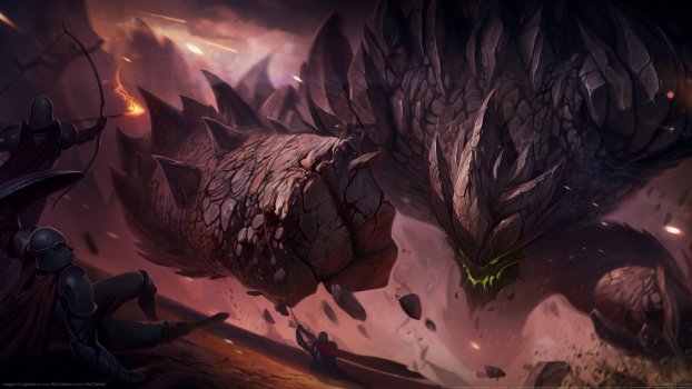 熔岩巨兽霸天巨兽墨菲特石头人英雄联盟图片