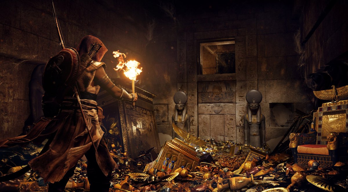 盾牌,弓,宝库,刺客信条起源4k图片,4k高清游戏图片,娟娟壁纸