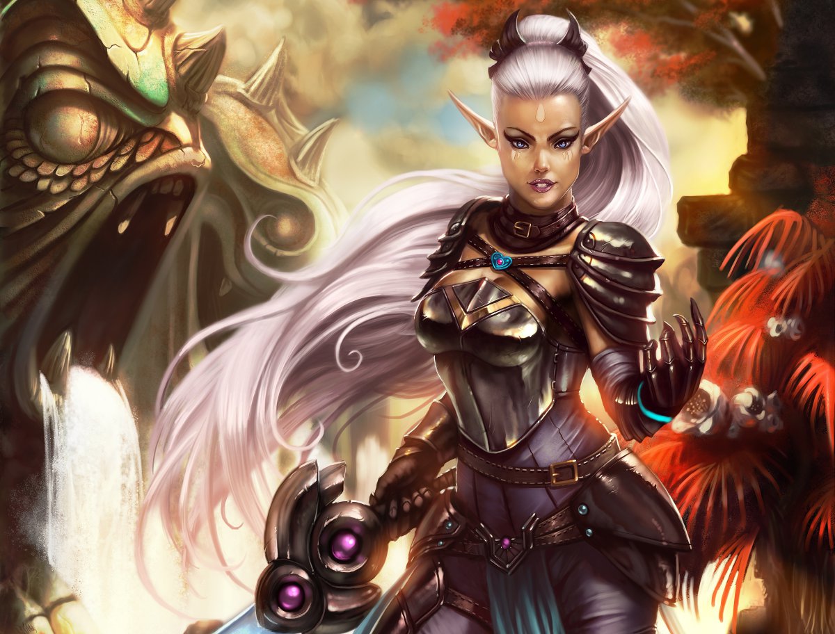 幻想精灵女孩4k游戏图片