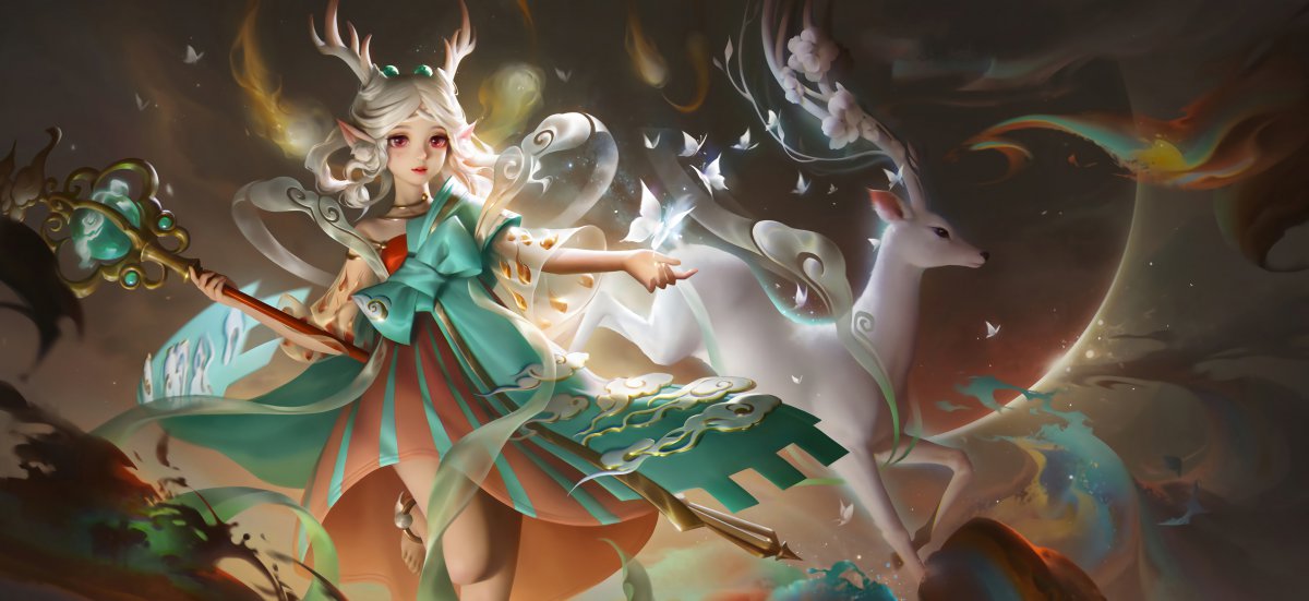 王者荣耀遇见神鹿瑶4k图片