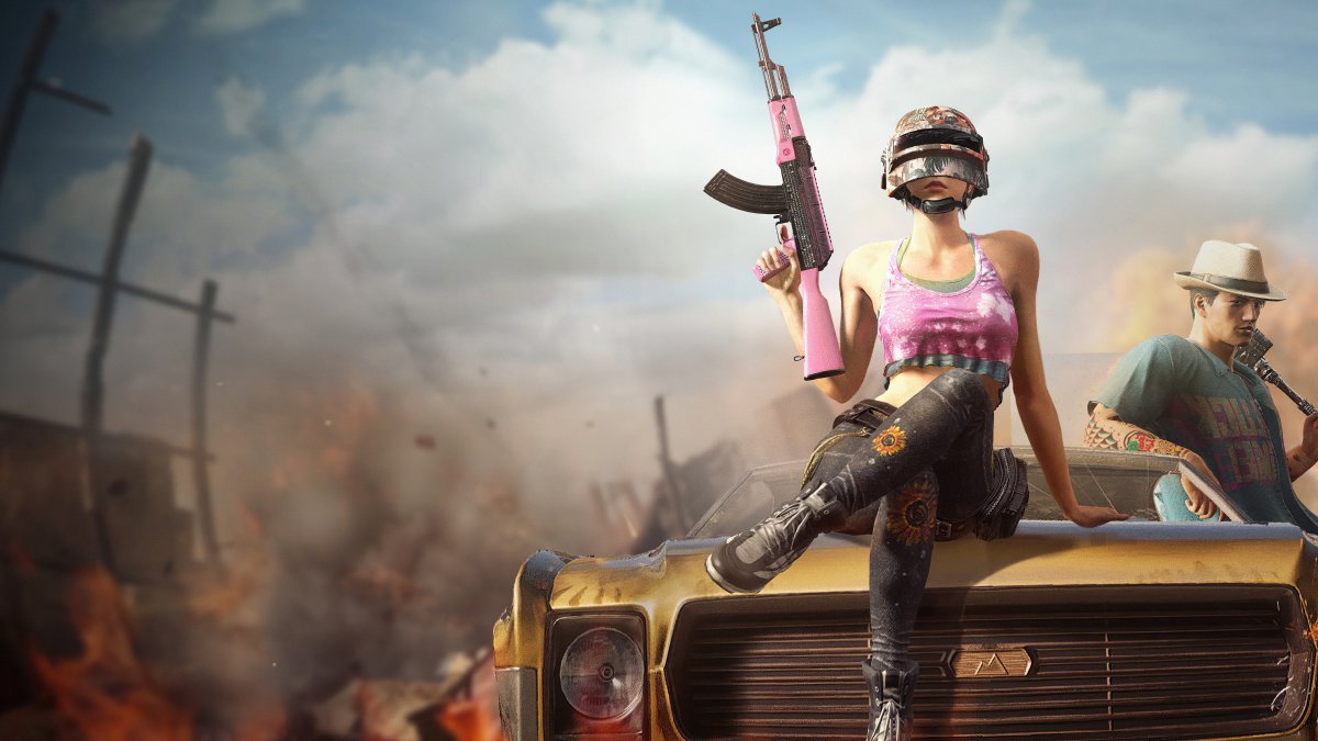 pubg絕地求生 槍 女孩 4k遊戲圖片,4k高清遊戲圖片,娟娟壁紙