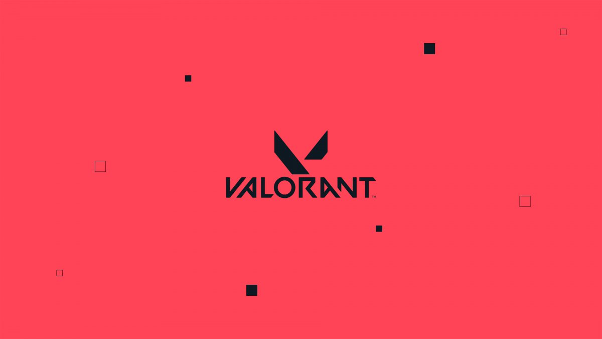 拳頭fps2020valorant粉黑logo4k遊戲圖片