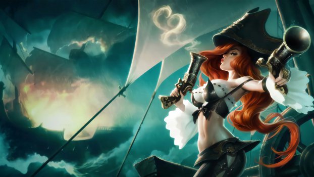 赏金猎人武装战姬同人厄运小姐好运姐英雄联盟图片