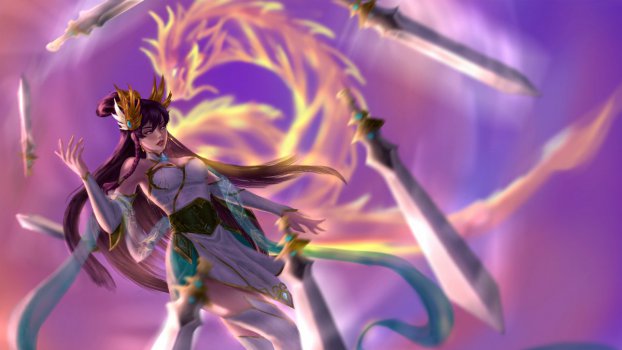 刀锋舞者夜刃同人艾瑞莉娅英雄联盟图片