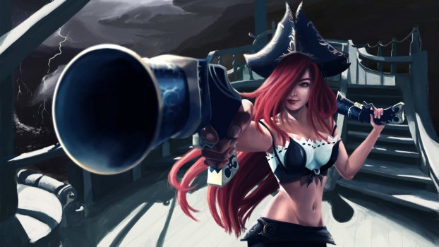 赏金猎人武装战姬同人厄运小姐好运姐英雄联盟图片