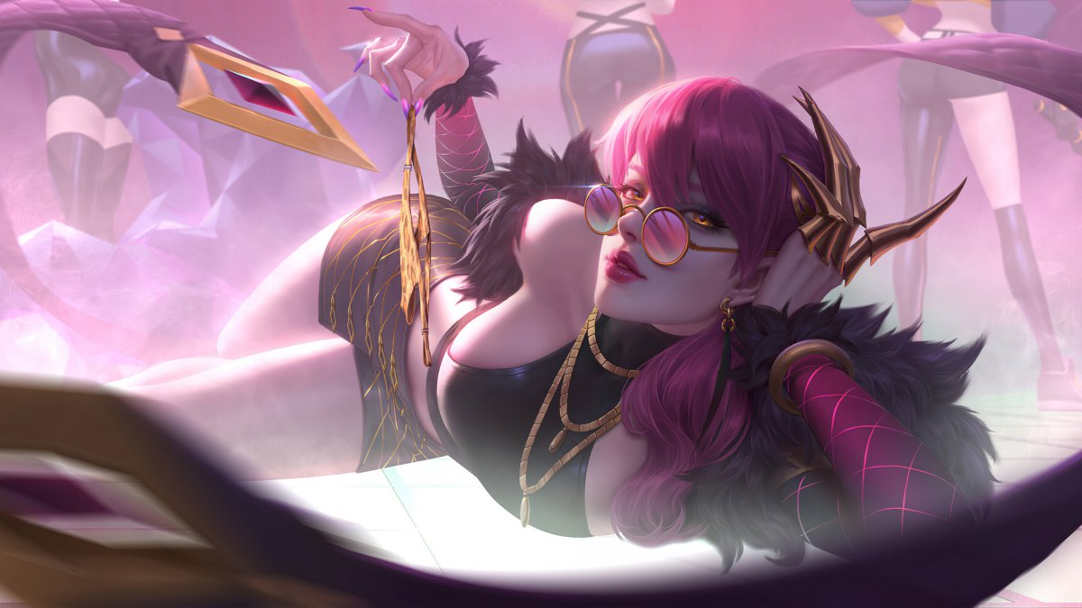 《英雄联盟(痛苦之拥 kda 同人伊芙琳55)》lol 4k游戏图片,4k高清游戏