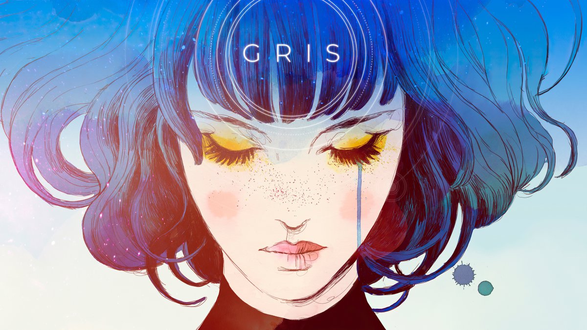 《gris》蓝色卷短发 蓝泪 4k图片,4k高清游戏图片,娟娟壁纸