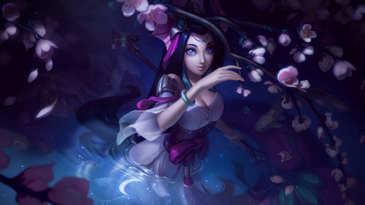 lol英雄联盟唤潮鲛姬玉剑传说寒潭夭夭娜美图片