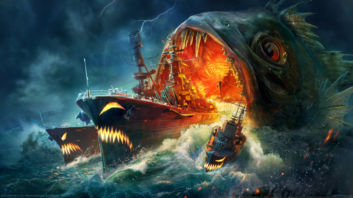 战舰世界worldofwarships鱼4k图片