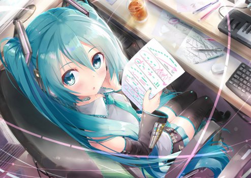 初音未来 大眼睛初音 5k动漫图片