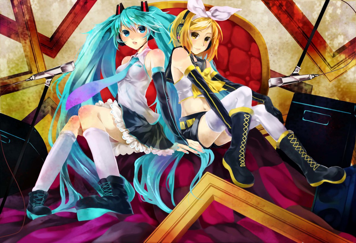 初音未来闺蜜2人图片