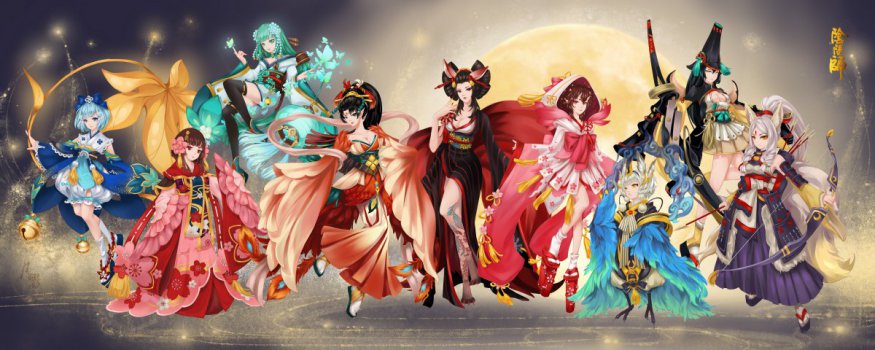 阴阳师微群像 同人 人物大全 7k图片图片