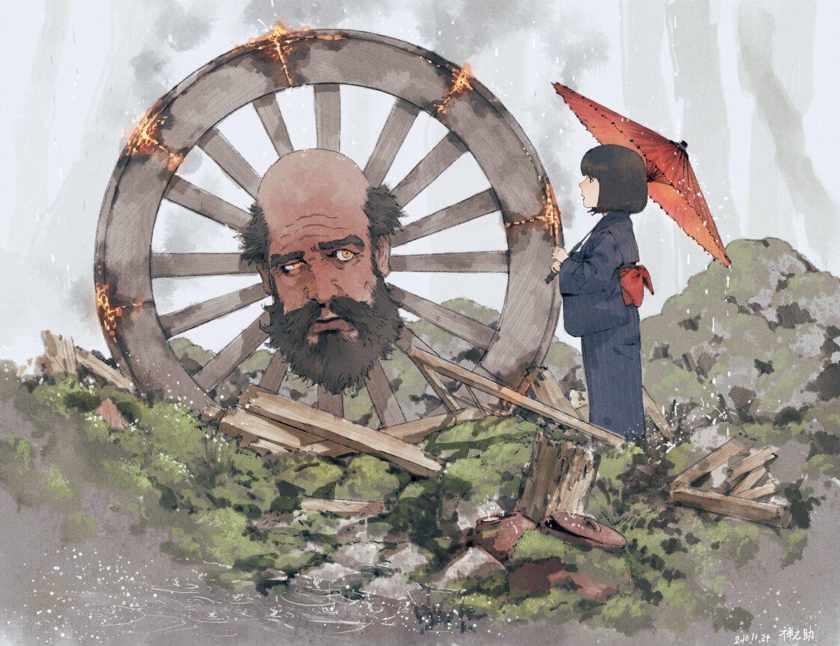 地狱少女妖怪轮入道6k动漫图片