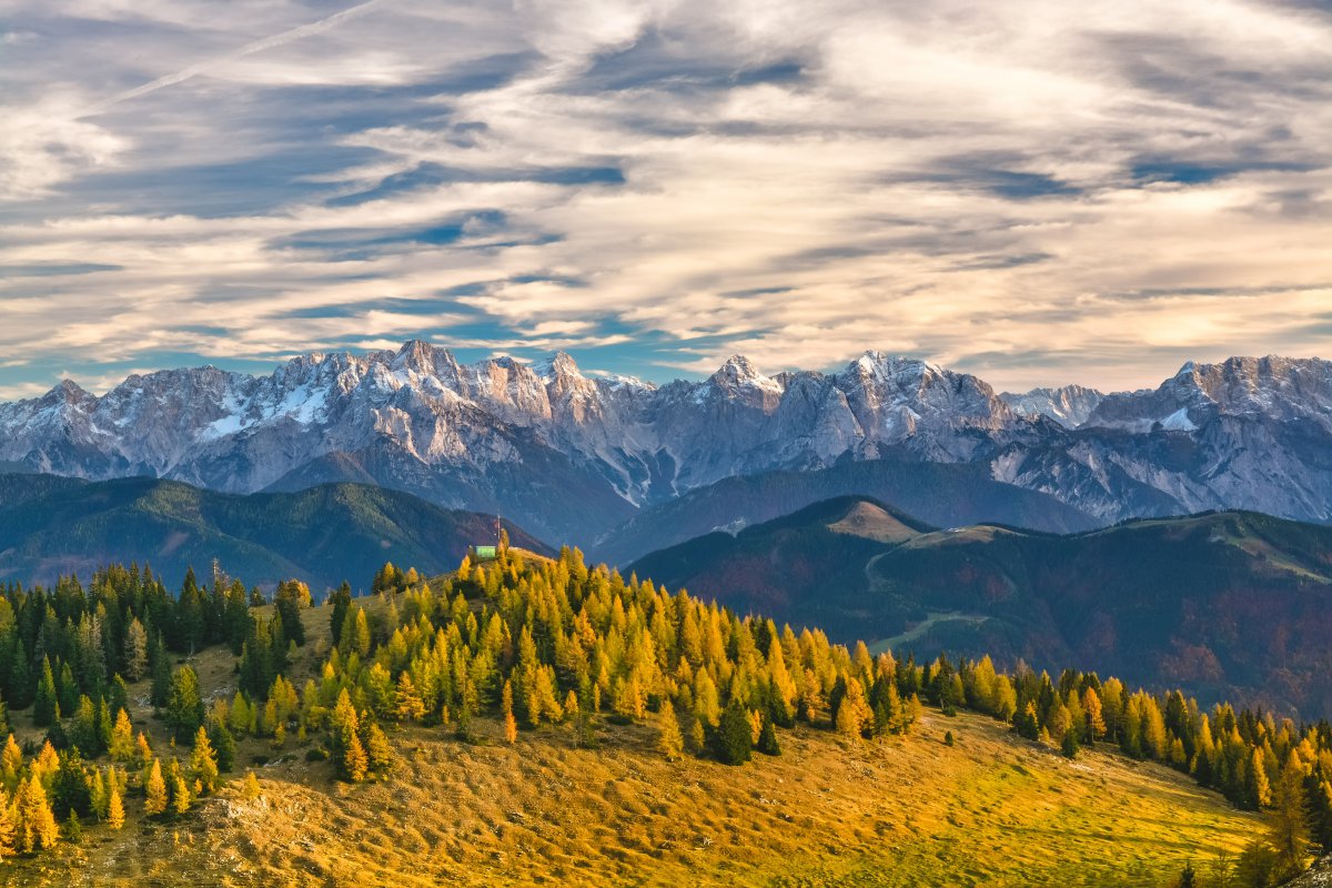 奥地利 阿尔卑斯山 高山 秋季 风景4k图片,4k高清风景图片,娟娟壁纸