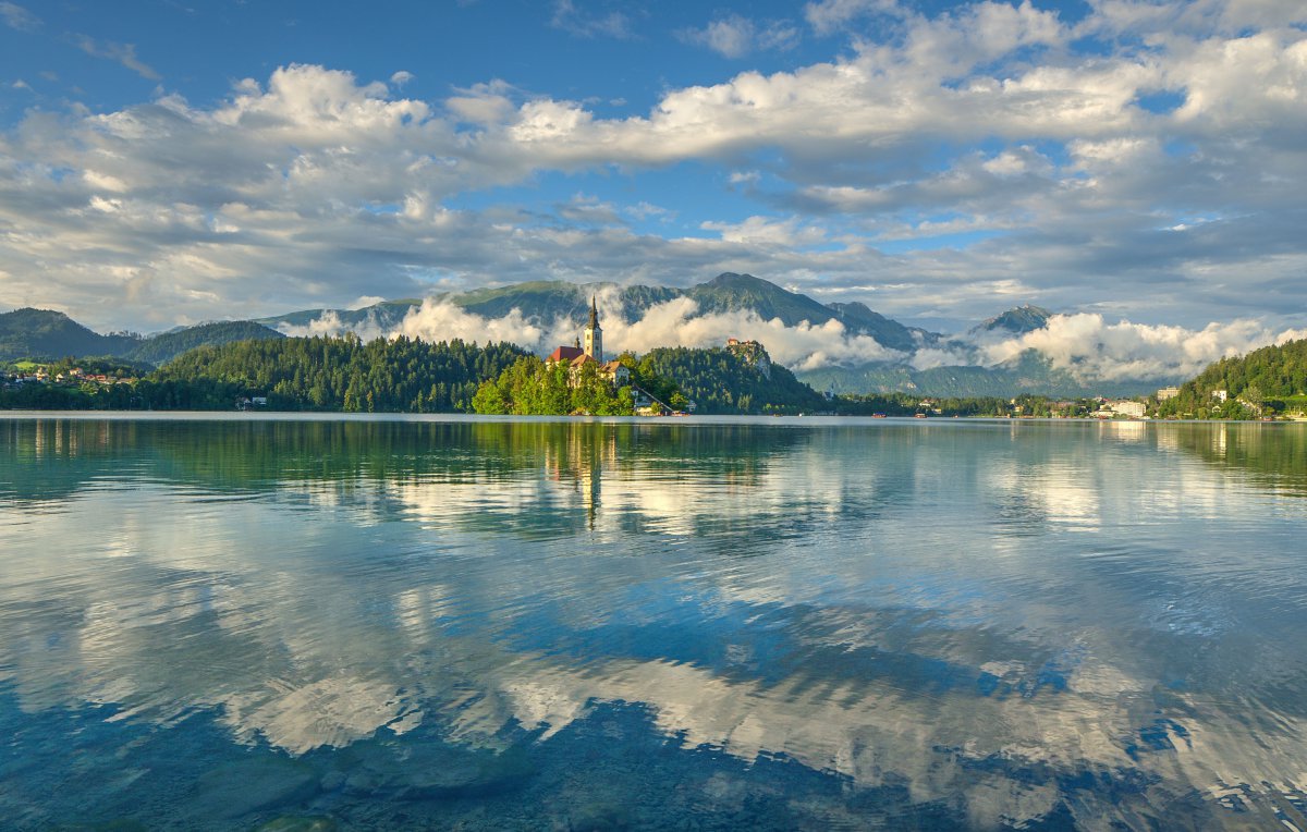 斯洛文尼亚 布莱德湖 4k风景图片,4k高清风景图片,娟娟壁纸