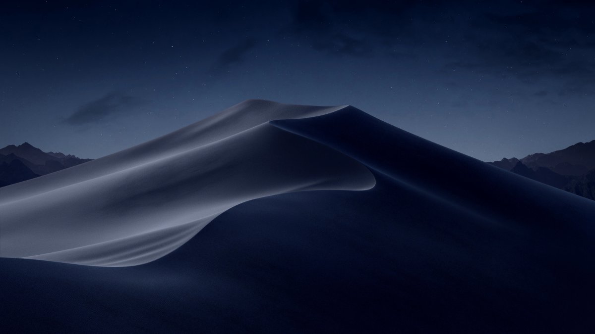 蘋果macos mojave 夜晚沙漠風景4k圖片,4k高清風景圖片,娟娟壁紙