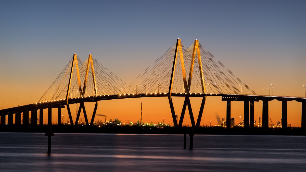 弗雷德·哈特曼桥fred hartman bridge 4k风景图片,4k高清风景图片