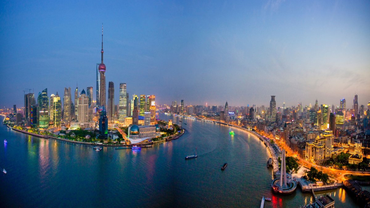 上海东方明珠城市风景4k图片