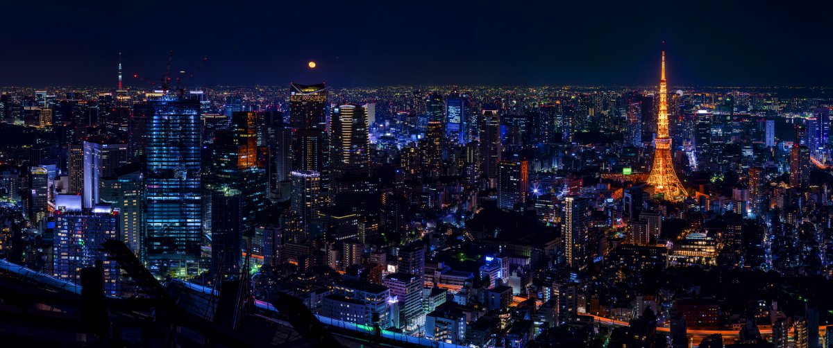日本东京城市夜景图片