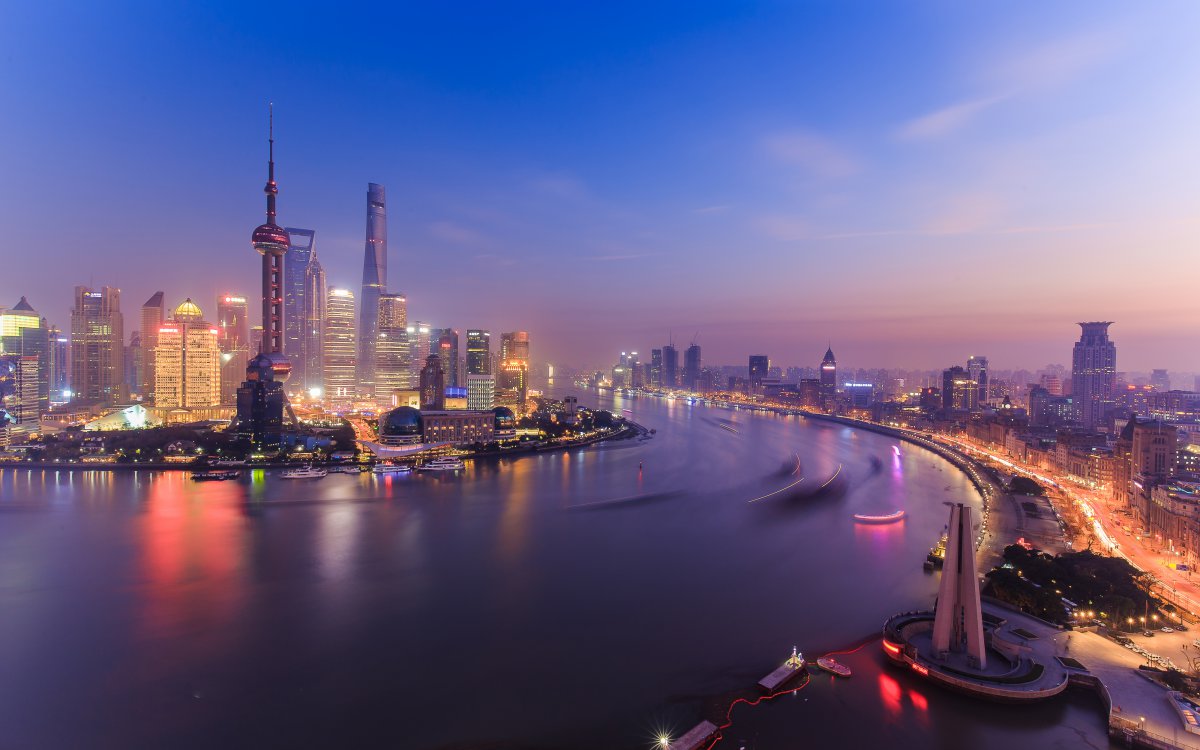 上海外滩陆家嘴夜景风光4k图片,4k高清风景图片,娟娟壁纸