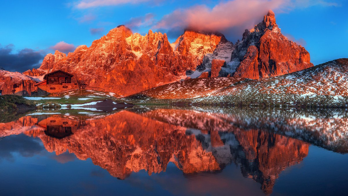 山,湖,房子,hdr,摄影图片,4k高清风景图片,娟娟壁纸